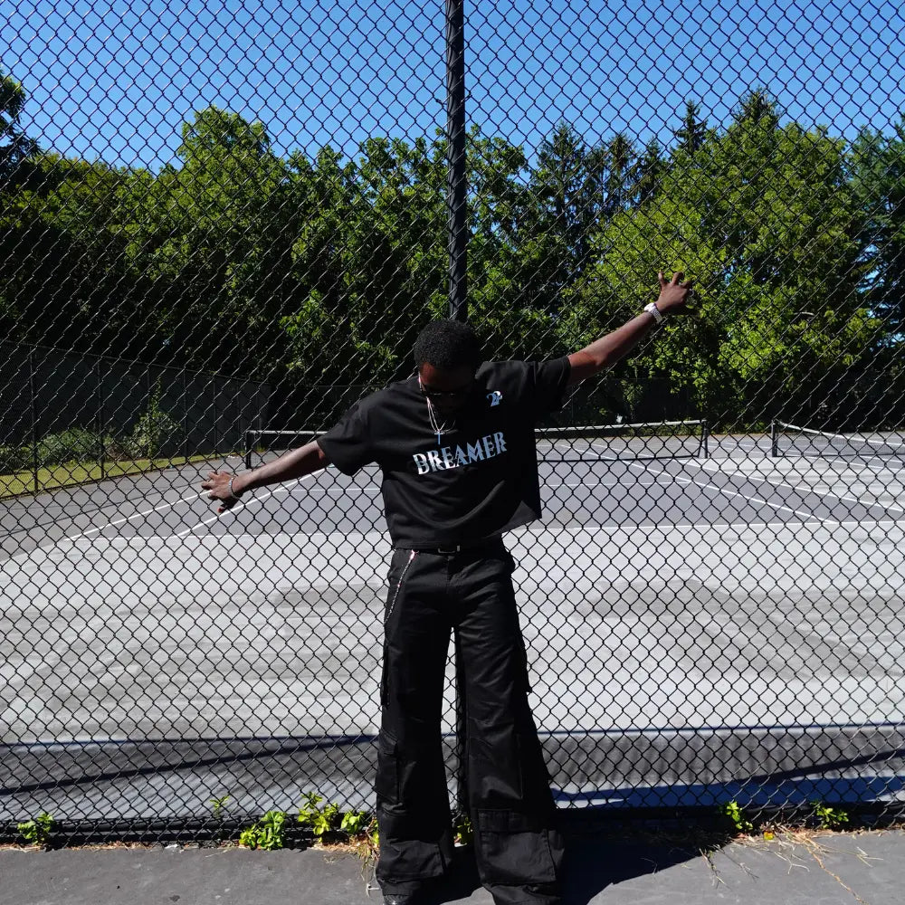 Black Oversized Boxy Dreamer T-shirt