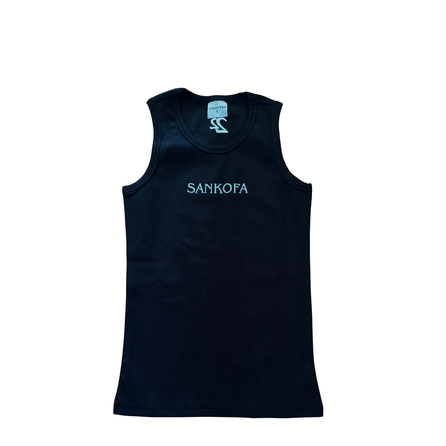 Black Fitted Sankofa Tank Top