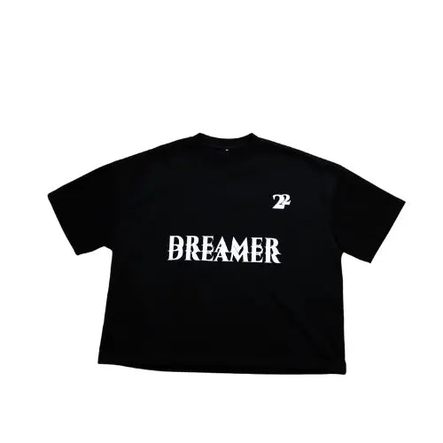 Black Oversized Boxy Dreamer T-shirt